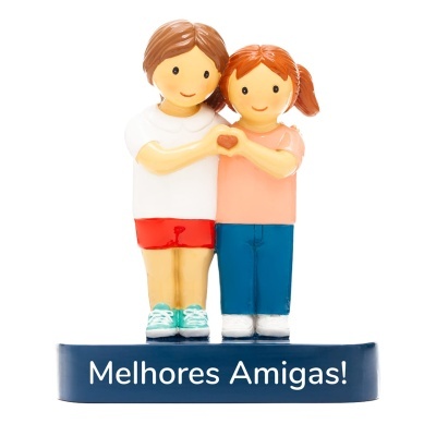 Figura em resina Melhores Amigas!