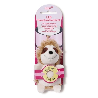 Porta-chaves peluche com luz led Preguiça | Nici