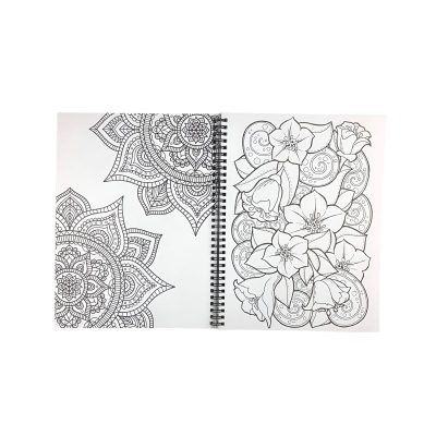 Livro para colorir Flores