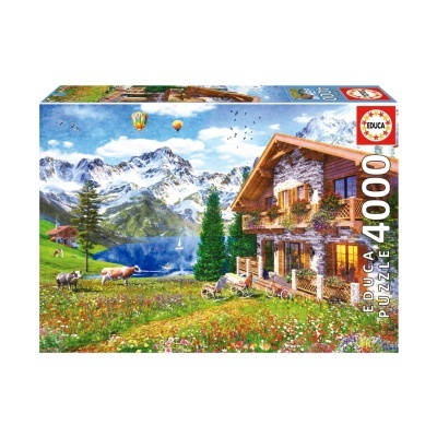 Puzzle Casa nos Alpes 4000 peças | Educa