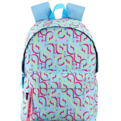 Mochila escolar Tik Tok Challenge azul