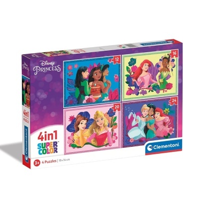 Puzzle Disney Princesas 4 em 1 | Clementoni