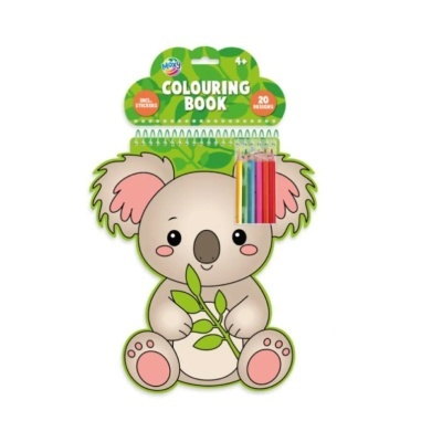 Livro de colorir em formato de Coala