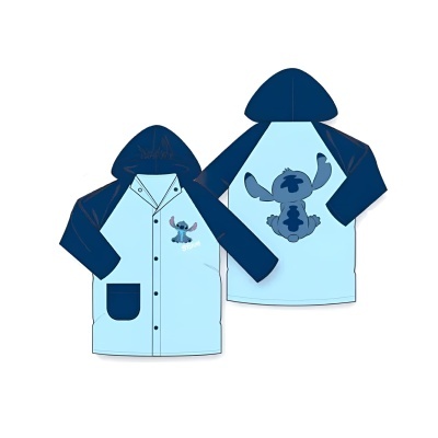 Capa de chuva impermeável Stitch