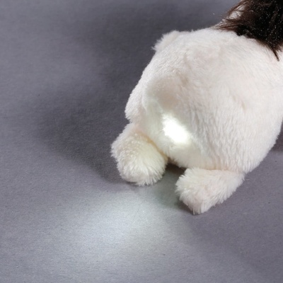 Porta-chaves peluche com luz led Cavalo White | Nici