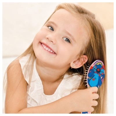 Conjunto Escova de Cabelo + Colar Stitch (sortido)