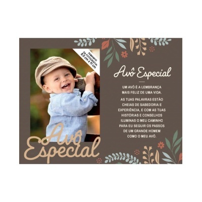 Moldura de madeira "Avô Especial" | H&H