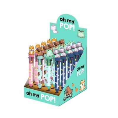 Esferográfica Multicolorida 10 Cores | Oh My Pop! (sortida)