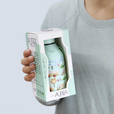 Garrafa térmica Mint Cars 350ml | Aurea