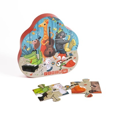 Puzzle animal jazz texturas 20 peças