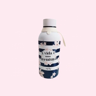 Garrafa térmica "A Vida é uma Aventura" 500ml | Aurea