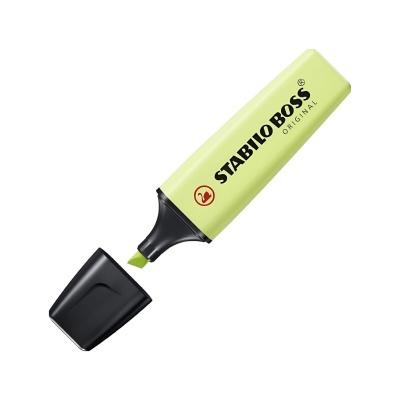 Marcador Fluorescente Pastel STABILO Boss Original Lima