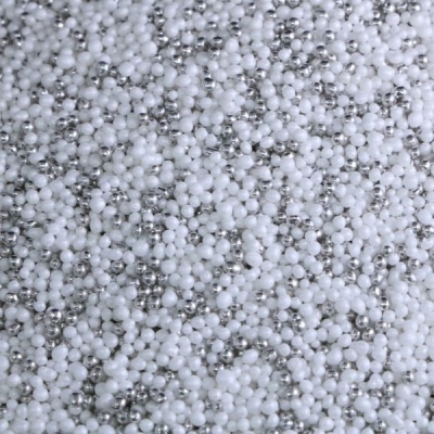 Missanga Açúcar Prata & Branca 75g