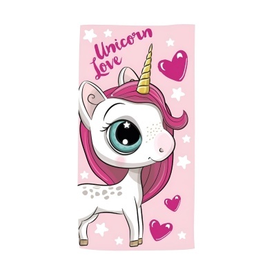 Toalha de praia Unicórnio microfibra