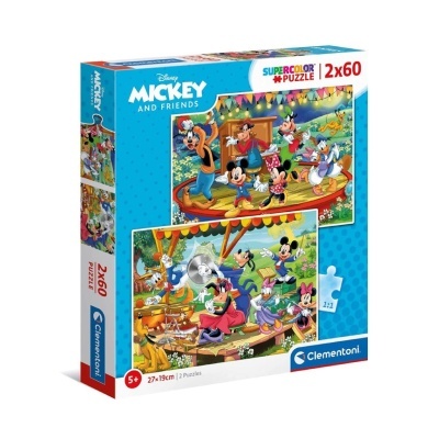 Puzzle Mickey and Friends 2x60 peças | Clementoni