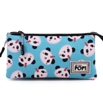 Estojo escolar triplo Pandicórnio - Oh My Pop