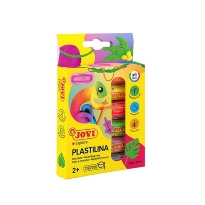 Conjunto de 6 Barras de Plasticina Néon | Jovi