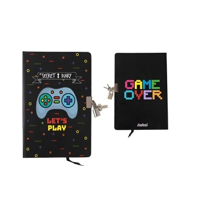 Diário com cadeado Let'S Play Pontilhado