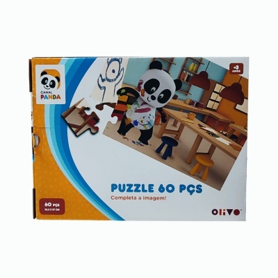 Puzzle Canal Panda pintor 60 peças | Olivo