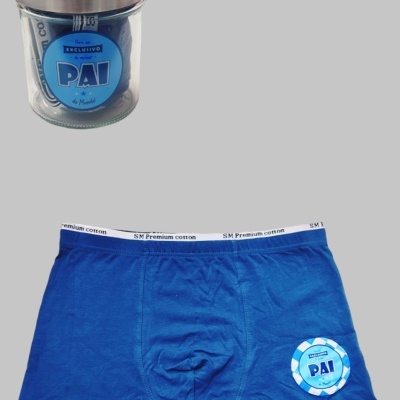 Boxer "Pai exclusivo" em frasco de vidro