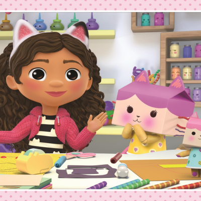 Puzzle Casa da Gabby  progressivo 4 em 1 Clementoni