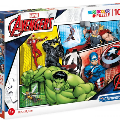 Puzzle Marvel Avengers 104 peças Clementoni Supercolor