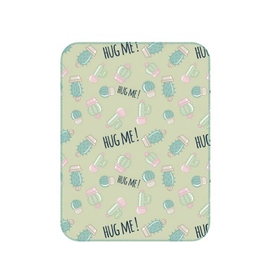 Manta coralina Cactos 160x120cm