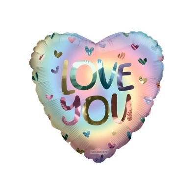 Balão Foil Coração "I Love You"