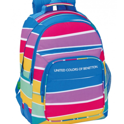 Mochila escolar Benetton Stripes