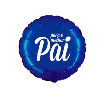 Balão metálico azul "Para o Melhor Pai"