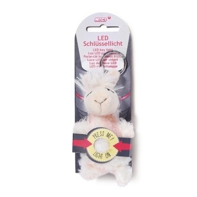 Porta-chaves peluche com luz led Lama Flokatina | Nici