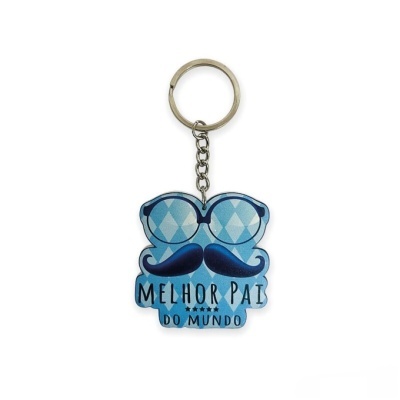 Porta chaves em madeira  "Melhor Pai do Mundo"