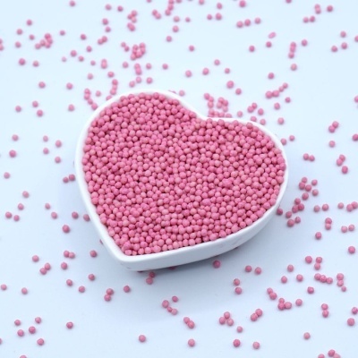Esferas de Cereal 2mm Rosa Claro 100g