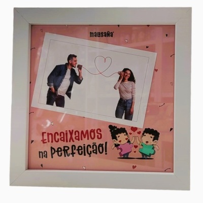 Moldura "Encaixamos na perfeição"