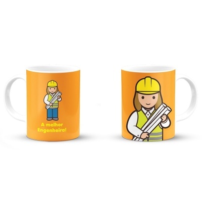 Caneca cerâmica "A melhor Engenheira" | Little Drops of Water