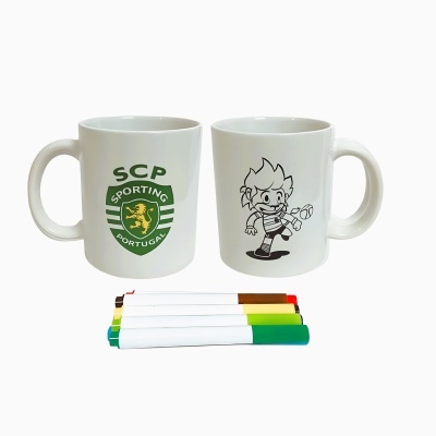 Caneca para colorir Sporting | SCP