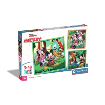 Puzzle Mickey e os Amigos 3x48 peças | Clementoni