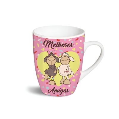 Caneca porcelana "Melhores amigas" | Nici