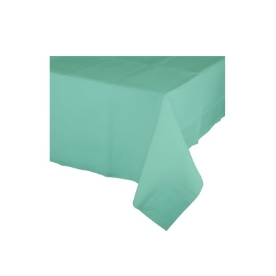Toalha de mesa em papel verde menta
