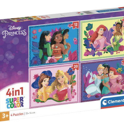 Puzzle progressivo 4 em 1 Princesas Disney Clementoni