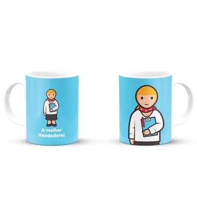 Caneca cerâmica "A melhor Vendedora" | Little Drops of Water