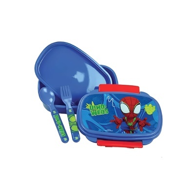 Sanduicheira com talheres Spidey Dino-Webs