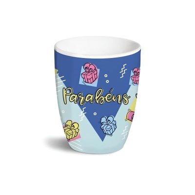 Caneca porcelana "Parabéns" | Nici