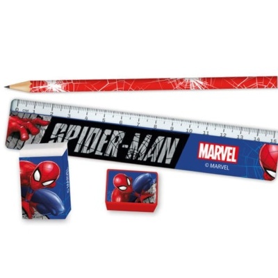 Set papelaria/estojo Spider-Man