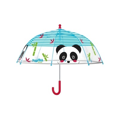 Guarda-chuva transparente Panda 44cm
