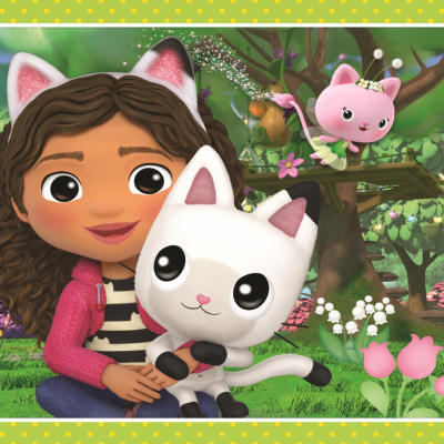 Puzzle Casa da Gabby  progressivo 4 em 1 Clementoni