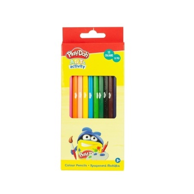 12 Lápis de Cor Hexagonais | Play-Doh