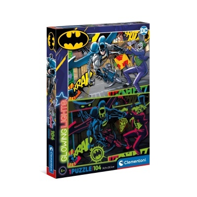 Puzzle Batman Glowing 104 peças | Clementoni