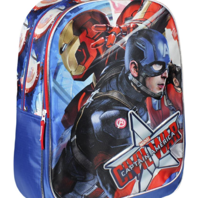Mochila escolar Capitão America Marvel