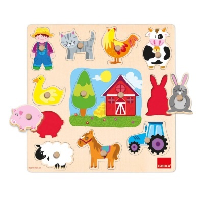 Puzzle em madeira Silhuetas da Quinta | Goula